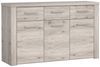 Newroom Sideboard Sandeiche 136 cm, Sideboard Sandeiche Modern Sideboard Highboard Wohnzimmer Bild 2
