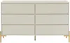 Vente-unique - KORASA Kommode Holz, Platte Beige - B 40 cm x H 82,5 cm x L 140 cm Bild 3