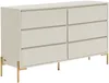 Vente-unique - KORASA Kommode Holz, Platte Beige - B 40 cm x H 82,5 cm x L 140 cm Bild 2