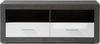 TV-Lowboard ETON-61 in Hochglanz weiß mit Dark Concret Nb. (Betonoptik dunkel) B/H/T: 150/61/45cm Bild 4