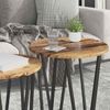 vidaXL Beistelltisch-Set 2 pcs Altholz und Schwarz 869724 Bild 4
