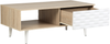 Couchtisch heller Holzfarbton / weiß rechteckig 60x120 cm SWANSEA Bild 5