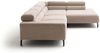 KAWOLA Sofa DELIA Ecksofa XL Cord taupe Recamiere rechts 74 x 219 x 312 cm Bild 5