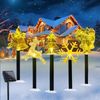 ABC Solarbetriebene Lichterkette aus Zuckerstangen, Weihnachtsdekoration, 1 bis 5 Lichterketten, ABC Bild 3