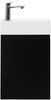 Badplaats Gäste-WC Waschtisch Set Angela 40x22 cm Schwarz Matt - Platzsparend Badmöbel Set mit Waschbecken und Unterschrank, Soft-Close Bild 5