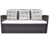 vidaXL 6-tlg. Garten-Essgruppe mit Kissen Poly Rattan Braun 42644 Bild 4