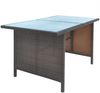vidaXL 6-tlg. Garten-Essgruppe mit Kissen Poly Rattan Braun 42644 Bild 5