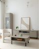 Lomadox Couchtisch NASHVILLE-161, in Taupe, 92 cm breit, mit 2 offenen Fächern Bild 3