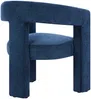 Vente-unique - FAVINA Sessel Stoff Blau - B 59 cm x H 75 cm x L 64 cm Bild 4