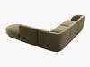 Micadoni 6-Sitzer Ecke rechts Sofa Miley | Beinfarbe Black Plastic, Grün, Samt Bild 3