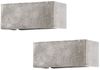 2er SET LED Wandleuchten Up Down, Silber Antik, verstellbares Licht, Breite 23cm Bild 2
