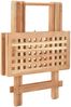 vidaXL Klappbarer Beistelltisch Walnussholz Massiv 50x50x49 cm 247105 Bild 2