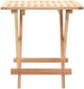 vidaXL Klappbarer Beistelltisch Walnussholz Massiv 50x50x49 cm 247105 Bild 4