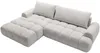 Vente-unique - FARNETA Sofa Stoff Grau - B 177 cm x H 86 cm x L 280 cm Bild 3