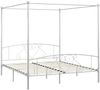 vidaXL Himmelbett-Gestell Weiß Metall 180x200 cm [284431] Bild 2