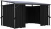Pavillon mit Vorhängen 405 x 294 x 244 cm, Anthrazit Bild 5