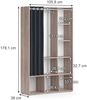 Kinderkleiderschrank Luigi Sonoma 105.8 x 178.1 cm mit Vorhang-Kleiderstange Vicco Bild 3