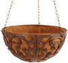 Esschert Design Hängetopf S Pflanzkorb Blumenampel Gusseisen 25 cm Kokoseinlage Bild 3