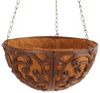 Esschert Design Hängetopf S Pflanzkorb Blumenampel Gusseisen 25 cm Kokoseinlage Bild 2