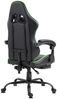 Delman Gaming-Stuhl, Bürostuhl, Schreibtischstuhl, ergonomischer Gaming-Sessel mit Fußstütze, Massage-Lendenkissen, verstellbarer Rückenlehne, Grün Bild 5
