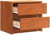 vidaXL Nachttische Wachsbraun 40 x 30.5 x 35.5 cm Kiefernholz 863949 Bild 2