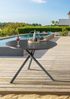 Destiny Garten-Essgruppe MOLINO BARLETTA 4 Se + Tisch Ø110cm, anthrazit, (Set, 4Sessel inkl. Sitzkissen, 1 Tisch), Aluminium, Rope, HPL Bild 2