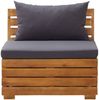 vidaXL 2-Sitzer-Gartensofa mit Kissen Massivholz Akazie 316247 Bild 3