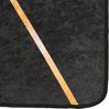 vidaXL Teppich Waschbar Schwarz und Golden 80x150 cm 136615 Bild 3