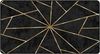 vidaXL Teppich Waschbar Schwarz und Golden 80x150 cm 136615 Bild 2