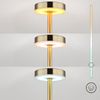 2er Set LED Tischlampe, Metall, goldfarben, Touchdimmer, Akku, H 34,3 cm Bild 4