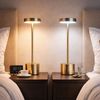 2er Set LED Tischlampe, Metall, goldfarben, Touchdimmer, Akku, H 34,3 cm Bild 2
