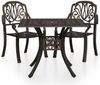 vidaXL 3-tlg. Bistro-Set Aluminiumguss Bronzen 3070577 Bild 2