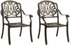 vidaXL 3-tlg. Bistro-Set Aluminiumguss Bronzen 3070577 Bild 3