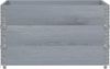 vidaXL Pflanzkasten Grau 100x100 cm Massivholz Kiefer 3295433 Bild 3