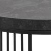 Couchtisch >Strington< rund, in schwarz - 65x35x65 (BxHxT) Bild 5