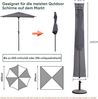 Sekey Sonnenschirm Schutzhülle mit Stab, Abdeckhauben für Ø 350cm / 200x300cm Gartenschirm mit Belüftungsöffnungen, Abdeckung für Marktschirm/Balkonschirm, Wasserdicht Bild 2