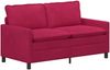vidaXL Sofa Weinrot 156 x 81 x 87,5 cm Samt 42028843 Bild 2