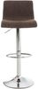 CLP 2er Set Barhocker Hover Stoff höhenverstellbar und drehbar,braun chrom Bild 3
