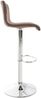 CLP 2er Set Barhocker Hover Stoff höhenverstellbar und drehbar,braun chrom Bild 5
