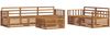 vidaXL Outdoor-Sofagarnitur 6 pcs Natur Massivholz Akazie 3373009 Bild 2