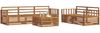 vidaXL Outdoor-Sofagarnitur 6 pcs Natur Massivholz Akazie 3373009 Bild 3