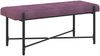 vidaXL Knopfgepolsterte Bank mit Kissen Lila 110 x 40 x 46 cm Samt 42038398 Bild 2