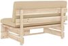 vidaXL Outdoor-Mittelsofa Paletten Imprägniertes Kiefernholz 3066532 Bild 5