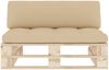 vidaXL Outdoor-Mittelsofa Paletten Imprägniertes Kiefernholz 3066532 Bild 3