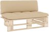 vidaXL Outdoor-Mittelsofa Paletten Imprägniertes Kiefernholz 3066532 Bild 2