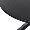 Essgruppe für 4 Personen MALETTO GROSSETO Metall 120x120x75 cm Schwarz Bild 5