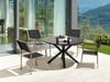 Essgruppe für 4 Personen MALETTO GROSSETO Metall 120x120x75 cm Schwarz Bild 3
