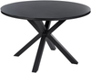 Essgruppe für 4 Personen MALETTO GROSSETO Metall 120x120x75 cm Schwarz Bild 4