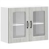 vidaXL Küchen-Hängeschrank mit Glastür Kalmar Grau Sonoma Holzwerkstoff 853613 Bild 2