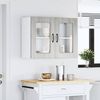 vidaXL Küchen-Hängeschrank mit Glastür Kalmar Grau Sonoma Holzwerkstoff 853613 Bild 3